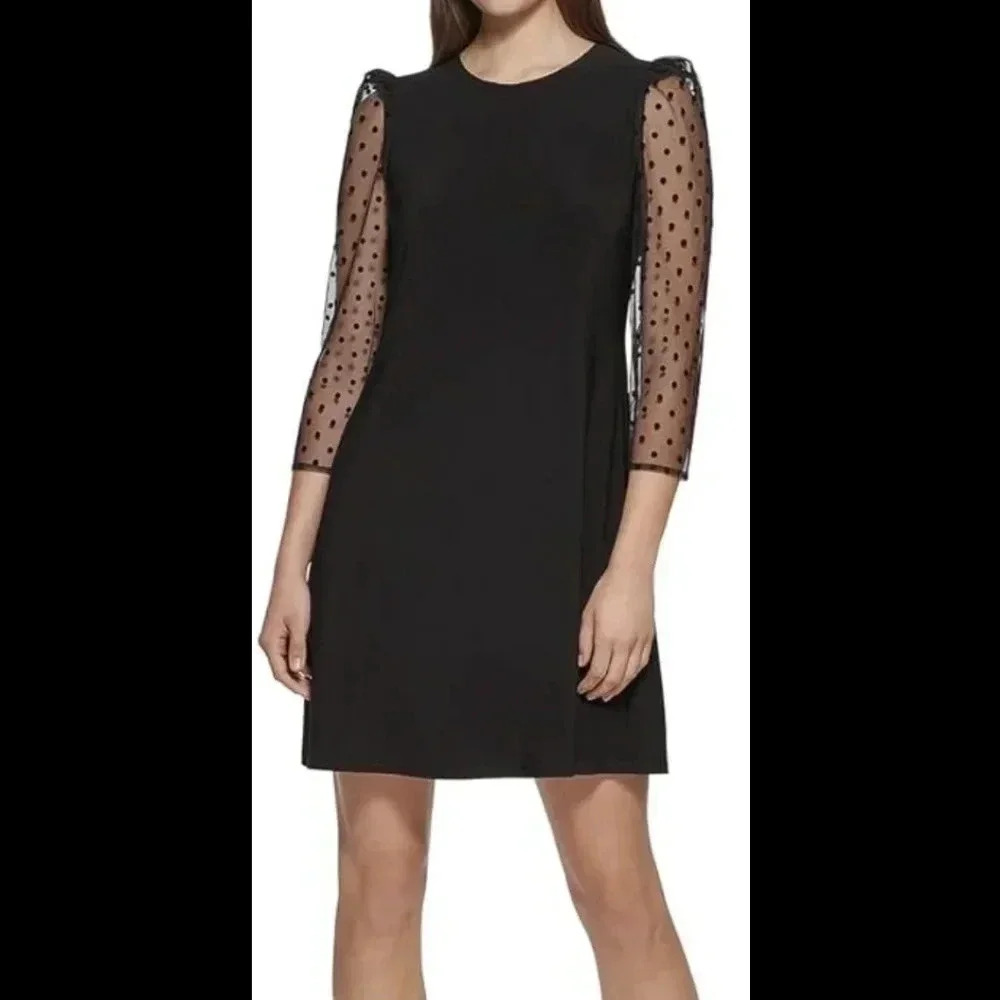 NWT Jessica Howard Mesh Shift Dress size 6 Rtr313